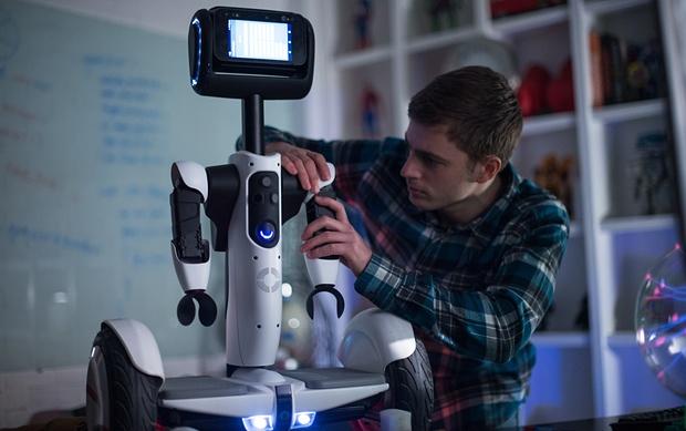 Segway introduced a new hoverboard that transforms into a robot at CES that can be programmed to do'just about anything. Find out more about Segway's open platform personal transporter robot here